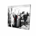 Fondo 12 x 12 in. White City with Paint Splash-Print on Canvas FO2791173